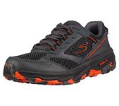 Skechers Men's Gorun Altitude - Trail Running Walking Hiking Shoe with Air Cooled Foam, Charcoal/Orange/Black, 8.5 X-Wide