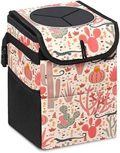 GVGHIDZ Car Trash Can – Lightweight and Portable with Durable Water-Resistant Coating, No Installation Required, Practical and Ample Capacity,Car Accessories Interior Car Organizer. Cactus