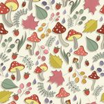 Vintage Flower Peel and Stick Wallpaper Colorful Mushrooms Self-Adhesive Wallpaper Removable,Decorative Waterproof Contact Paper and Shelf Liner,Home Decaration 17.3''x118''