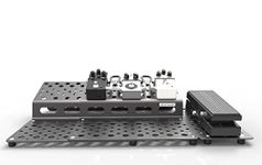 Holeyboard 123 Complete Pedalboard | Expandable from 13-30” to Solve Your Space Problems | Fits 3-12 pedals easily | 2-Levels For Easy Access to the Back Row