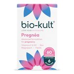 Bio-Kult Pregnéa Probiotics, Prenatal, Pregnancy and Postnatal Supplement with Folic Acid, Vitamin D, Magnesium, Zinc, Vitamin C + 6 Strains of Live Bacteria, 60 Capsules