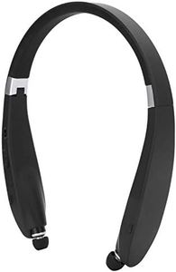 SX‑991 Auricular Bluetooth, Bluetooth 5.0 Auriculares con Banda para el Cuello Auricular Deportivo Plegable con Auriculares Retráctiles, para Oficina en Casa, Videoconferencia, con Estuche de Transpor