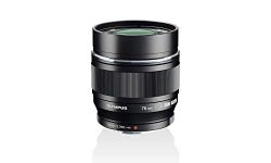 Olympus M.Zuiko Digital ED 75 mm F1.8 Lens, Fast Fixed Focal Length, Suitable for All MFT Cameras (Olympus OM-D & PEN Models, Panasonic G Series), Black