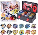 AIBREAY Battling Top Burst Gyro Toy Set 12 Spinning Tops 3 Launchers 1 Grip Toy Combat Battling Game with Portable Storage Box Gift for Kids Children Boy and Girl Ages 6+…