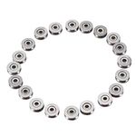 20pcs V623ZZ V Groove Bearing Double Shielded V Groove Guide Pulley Rail Ball Bearings for Linear Motion Systems 3×12×4mm