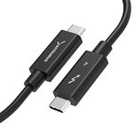 SABRENT 2M USB C Thunderbolt 4 Cable 100W, 8K/60Hz or Dual 4K/60Hz. 40Gbps, USB-C TB4 for Super Fast Transfer and Charging Compatible with Thunderbolt 3 MacBook Apple etc. (CB-T4M2)