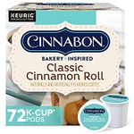 Cinnabon Classic Cinnamon Roll Coffee, Keurig K-Cups, 72 Count