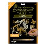 Royal Brush Gold Foil Engraving Art Kit, 8 by 10-Inch, Baby Dragon