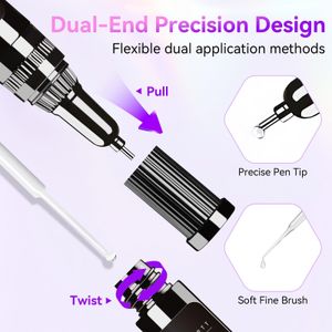 Makartt 3D Nail Rhinestone Glue Gel Kit – Dual Head, 2 x 8ml Adhesive