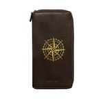 ABYS Genuine Leather RFID Protected Unisex Passport Holder||Purse||Passport Cover||Mobile Cover||Business Card Case for 4 Passports (Brown-Com)