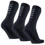 Souke Sports Cycling Crew Socks 3-Pack Bicycle Bike Socks Breathable Cushion Running for Men & Women One Size