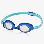 Speedo Unisex-Child Swim Goggles Super Flyer Ages 3-8, Speedo Blue/Clear