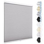 Moonice Cordless Blackout Cellular Shades, Cellular Blinds for Windows Door, Customize Honeycomb Window Blinds & Shades for Home Kitchen Bedroom Children Room Office, Easy to Install