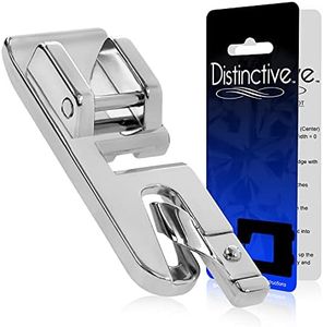 Distinctive Narrow Rolled Hem Sewing Machine Presser Foot - Fits All Low Shank Snap-On Singer*, Brother, Babylock, Euro-Pro, Janome, Kenmore, White, Juki, New Home, Simplicity, Elna and More!