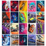 VEENSHI Set of 20 Super Car Wall Poster | Wall Posters Car | Gaming Room Posters | Bedroom Posters | Size : 9x6 inch | 300 GSM