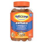 Haliborange Kids Vitamins Omega-3 and Multivitamin Orange Softies, Pack of 60