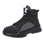 Safety Shoes Men Slip on Steel Toe Cap Boots Waterproof Work Boots Construction Boots Lightweight Splash Proof Safety Shoes Non Slip Safety Boots Protective Trainers