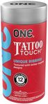 ONE Condoms Tattoo Touch | Ribbed & Textured Latex Condoms for Advanced Stimulation | 3 Unique Designs | World's First Tattoo-Inspired Condoms