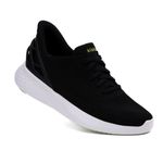 Kizik Athens Comfortable Breathable Knit Slip On Sneakers - Easy Slip-Ons | Walking Shoes for Men, Women and Elderly | Stylish, Convenient and Orthopedic Shoes for Everyday and Travel, Black, 8.5