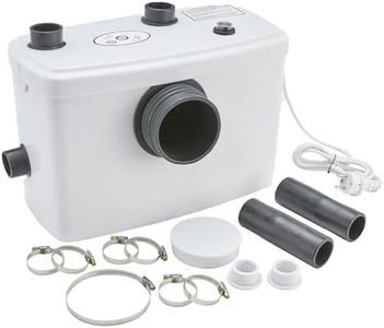 Arebos Broyeur Sanitaire | Pompes de Relevage | 600W | pour WC, Lavabo, Douche Pompe Eaux Usées | 100l/m | blanc