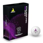 JOOLA Table Tennis Balls 3-Star PRO 40+mm Diameter, 3-Star Premium Table Tennis Balls Indoor and Outdoor Compatible, White, Pack of 12