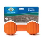 PetSafe Sportsmen Chuckle Interactive Dog Toy with Noise Maker, Use with Food or Treats