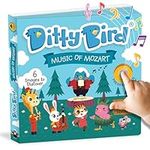 Ditty Bird Musical Books for Toddlers | Fun Classical Music & Nursery Rhyme Book | Mozart Musical Book | Children's Interactive Toddler Books for 1 Year Old to 3 Year Olds | Sturdy Baby Sound Books