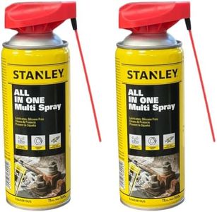 STANLEY Corrosion Inhibitor Spray - Rust Remover&Cleaner Aerosol - Versatile Rust Prevention Spray for Garage, RV, Woodworking, Power Tools - 11 Oz, 2 Pack