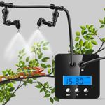 Reptile Mister Misting System with 2200mAh Battery: Speetop Automatic Reptile Humidifier with Timer for Reptile Terrariums, Adjustable 360° Spray Nozzles, LCD Display, for Chameleon Reptiles