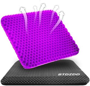 BTDZDD Cojín de Gel Multifuncional para Silla de Oficina, Asiento para coxis ortopedico, Apoyo Transpirable con Funda Antideslizante, Ideal para Coche, Oficina y Silla Ruedas