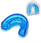 Coolrunner Double Braces Mouth Guard, Mouth Guard Sports, Athletic Mouth Guards, Youth Mouthguard for Upper and Lower Teeth Protection, No Boiling Required for Youth Teenager Adult(Transparent)