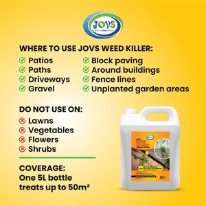JOVS Weed Killer 2x5L Ready to Use – Fast Acting Spray for Patios & Gardens
