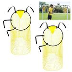 Top Bins Football Targets 2 Pieces Football Net, Football Target Net for Kicking Accuracy Training Goal Target Nets, Football Top Bins Target for Shootings Accuracy Training Practice Equipment