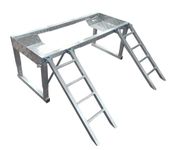 T-6061 Welded Aluminum ATV Riser with RAMPS (Width Adjustable FROM45IN to 57IN)