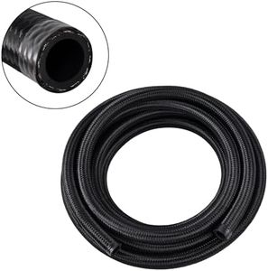 EVIL ENERGY 20AN Fuel Line, AN20 Braided Fuel Hose Nylon CPE 5FT Black