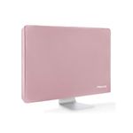 MOSISO Monitor Dust Cover 22, 23, 24, 25 inch Anti-Static Polyester LCD/LED/HD Panel Case Screen Display Protective Sleeve Compatible with 22-25 inch iMac, PC, Desktop Computer and TV, Pink