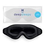 Deep Sleeps Total Blackout 3D Sleep Mask – Ultra Soft Memory Foam Eye Mask, Adjustable Strap, Breathable Lycra, Zero Eye Pressure, Perfect for Travel, Naps, Night Shift Workers, & Light Sleepers