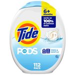 Tide PODS Free & Gentle Laundry Detergent Soap Pacs, 112 count