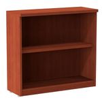 Alera ALEVA633032MC 31.75 in. x 14 in. x 29.5 in. Valencia Series 2-Shelf Bookcase - Medium Cherry