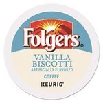 Folgers Vanilla Biscotti, Flavored, Medium Roast Coffee, 96 Count