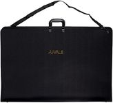 Juvale Large Artist Portfolio Case with Adjustable Shoulder Strap (Black, 35 x 24 x 1.5 Inches)