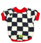 Woofiezz Cozy Checkered Winter Sweater for Dogs – Soft Fleece Vest All Breed Dog, 100% Polyester Design, Warm Pet Apparel for Cold Weather (Red, M)