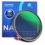 Neewer 67mm Black Diffusion 1/4 Effect with ND2-ND32 Variable ND Filter 2 in 1, HD Neutral Density Filter with Mist Dreamy Cinematic Features, Water Repellent/Scratch Resistant/Dust Proof, No X Cross