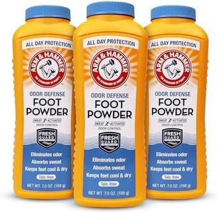 Arm & Hammer Foot Powder for Shoes & Feet, Talc-Free Odor & Moisture Control for Men & Women, 7 oz (3 Pack)