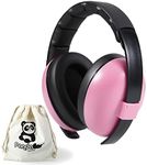 PandaEar Baby Noise Cancelling HeadPhones for Kids Baby Ear Protection| Baby Headphones Noise Cancelling Ear Muffs| Hearing Protection Earmuffs Soundproof Ear Protection Headphones, Pink