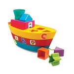 Funskool Giggles - Stack A Boat, 2 in 1 Pull Along Toy, Walking, Shape Sorting,Pretend Play, Multicolour, Infant and Preschool Toys, 18 Months & Above