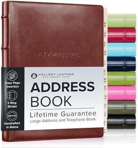 Gallery Leather Desk Address Book (Acadia Tan)