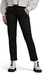 G-STAR RAW Kate Boyfriend Chino Femme ,Noir (dk black D22539-C072-6484), 31W / 30L