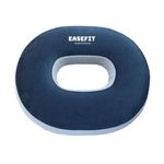 EASEFIT Orthopedic Soft Foam Donut Ring Cushion Pillow for Piles, Hemorrhoids Coccyx Tailbone Fistula Sciatica Post Natal Chair Lumar Pain Relief During Pregnancy, Seat Pillow, Washable, Blue