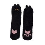 The Purple Tree Cute Cat Paw Woollen Fleece Socks For Women and Girls (1 pair, Black) Winter socks, cute socks, girly socks, fuzzy socks, warm socks, best gift for girls